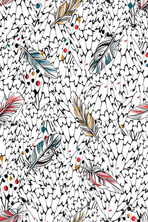 羽毛印花华亿平台图片