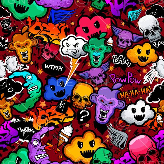 卡通印花华亿平台图片