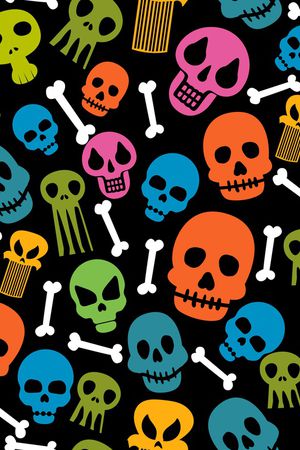 骷髅印花华亿平台图片