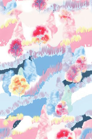 秋冬华亿平台印花华亿平台图片