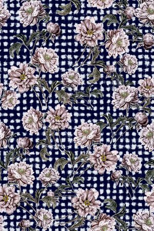 格子印花华亿平台图片