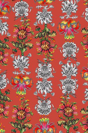 卷草印花华亿平台图片