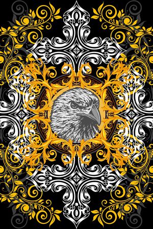 老鹰印花华亿平台图片