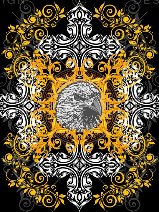 老鹰印花华亿平台图片