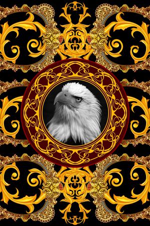 古典花纹印花华亿平台图片