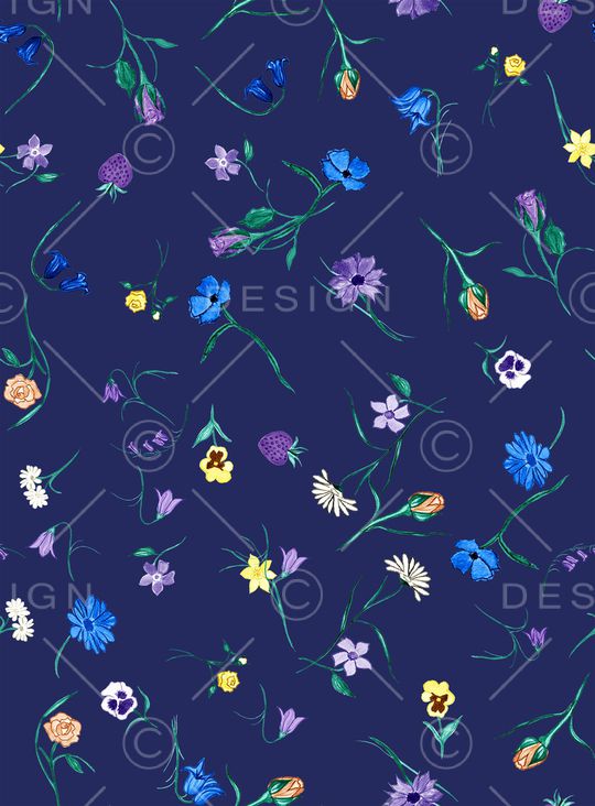 小碎花印花华亿平台图片