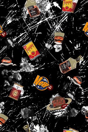 抽象印花华亿平台图片