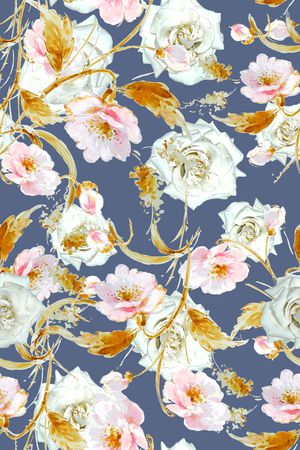 花卉印花华亿平台图片