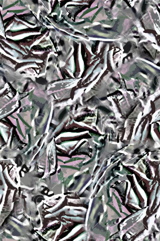 抽象花卉印花华亿平台图片