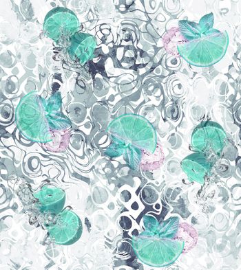 1083577-抽象底纹柠檬冰块-1