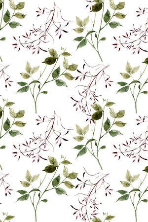 水彩花卉印花华亿平台图片