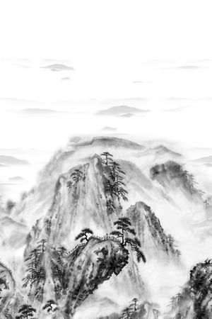 风景定位印花华亿平台图片