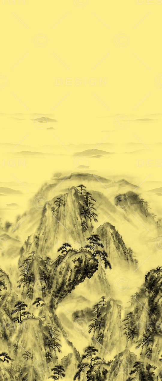 风景定位印花华亿平台图片