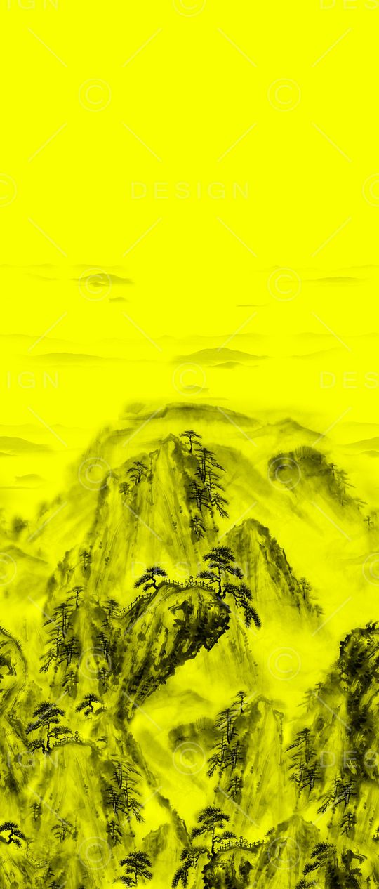 风景定位印花华亿平台图片