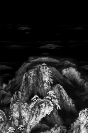 风景定位印花华亿平台图片