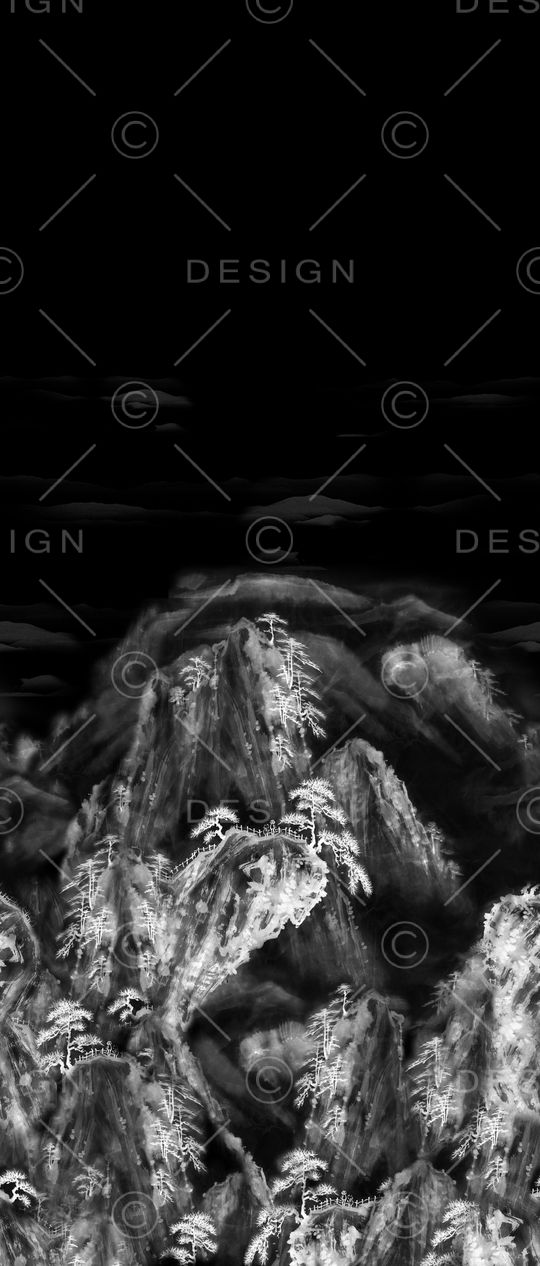 风景定位印花华亿平台图片