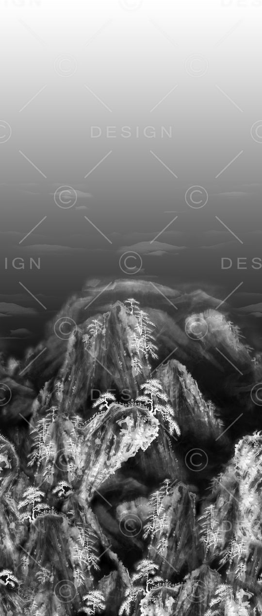 风景定位印花华亿平台图片