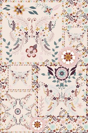 stylized flowers印花华亿平台图片