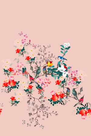 梅花印花华亿平台图片