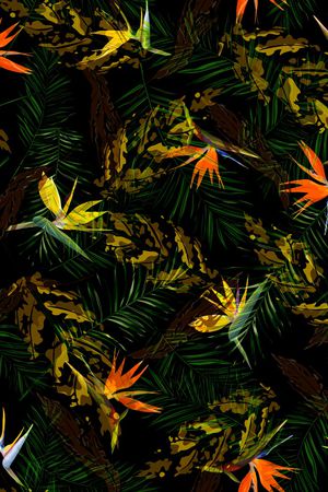 抽象男装印花华亿平台图片