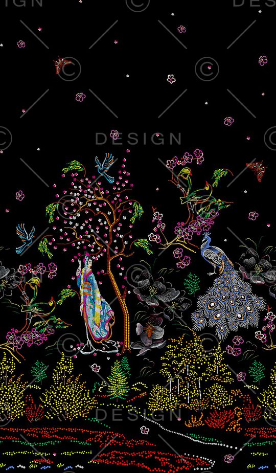 定位花印花华亿平台图片