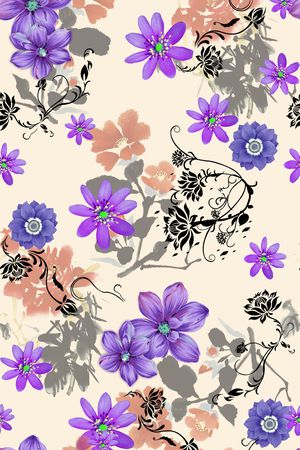 中国风印花华亿平台图片