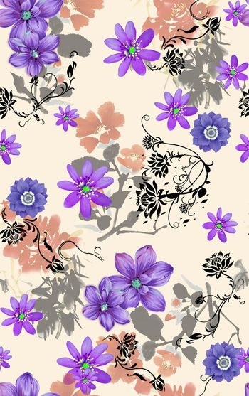 中国风印花华亿平台图片