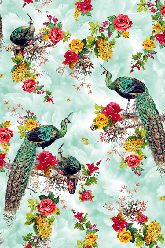 动物花卉印花华亿平台图片