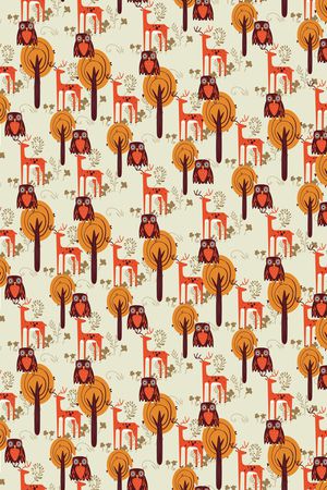 卡通动物印花华亿平台图片