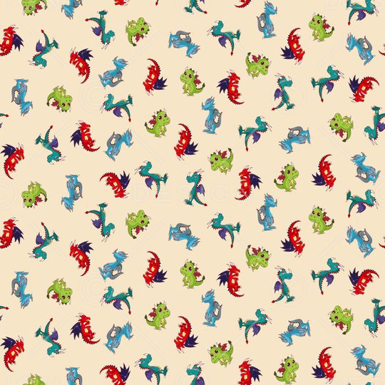 卡通动物印花华亿平台图片