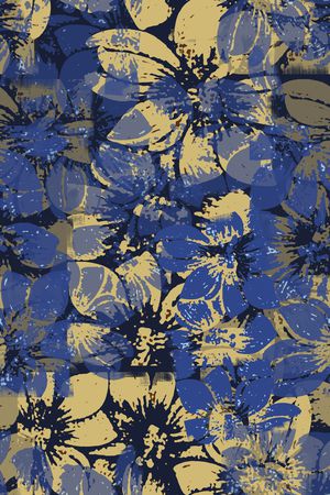 民族花卉印花华亿平台图片