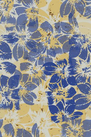 民族花卉印花华亿平台图片