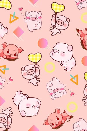 卡通动物印花华亿平台图片