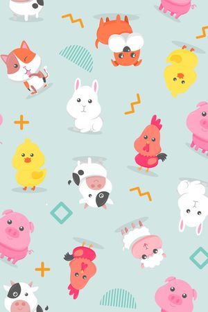 卡通动物印花华亿平台图片