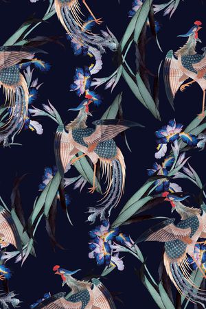 中国风印花华亿平台图片