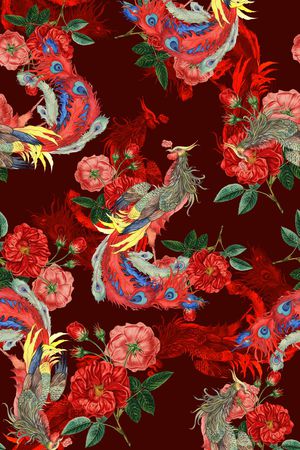 中国风印花华亿平台图片