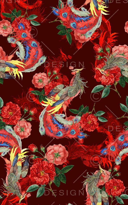 中国风印花华亿平台图片