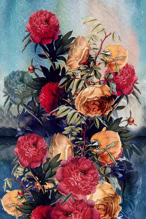 定位花印花华亿平台图片