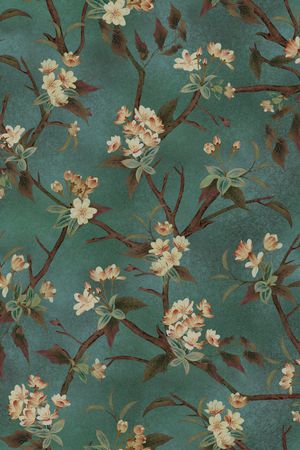 树枝印花华亿平台图片