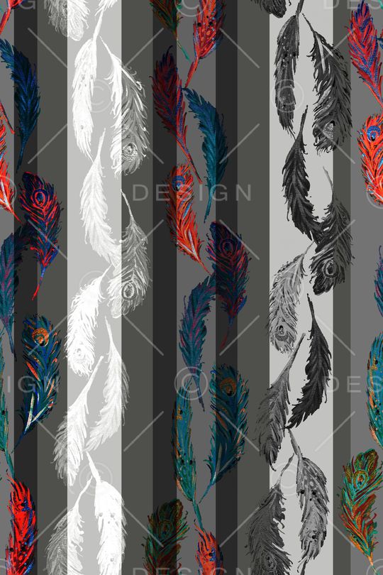 黑白条纹印花华亿平台图片