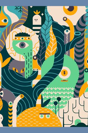 卡通动物印花华亿平台图片