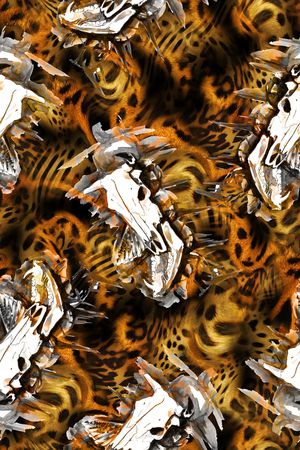 骷髅印花华亿平台图片