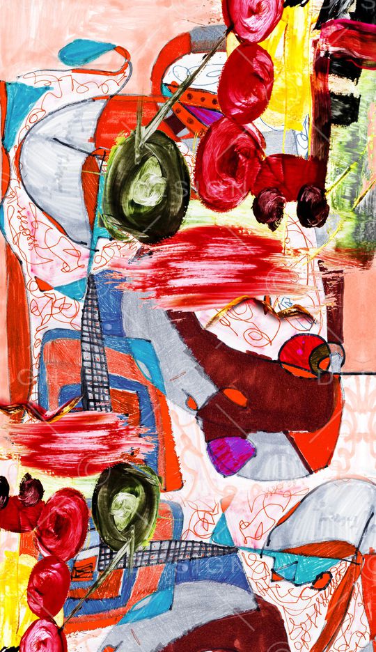 抽象印花华亿平台图片