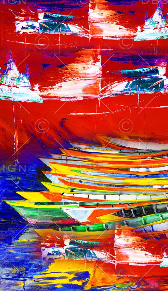 抽象印花华亿平台图片