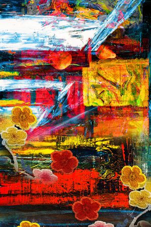 抽象印花华亿平台图片