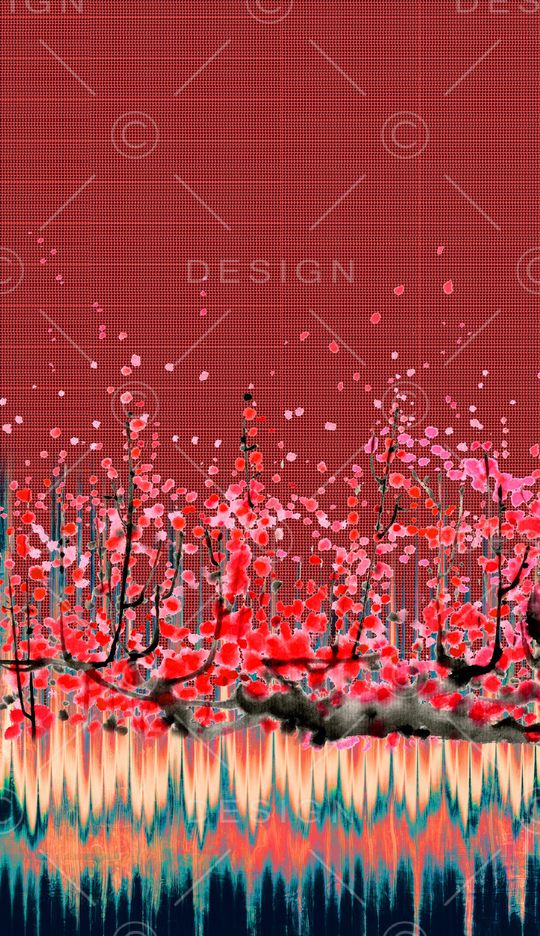 中国风印花华亿平台图片