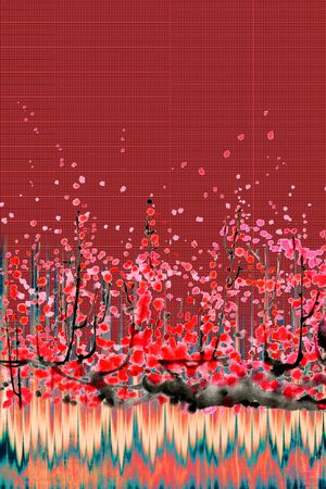 中国风印花华亿平台图片