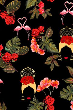 淑女印花华亿平台图片