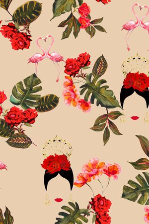 淑女印花华亿平台图片