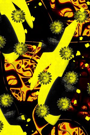 抽象印花华亿平台图片